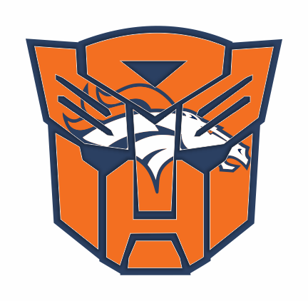 Autobots Denver Broncos logo iron on paper